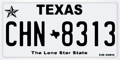 TX license plate CHN8313