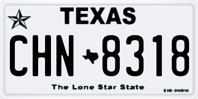 TX license plate CHN8318