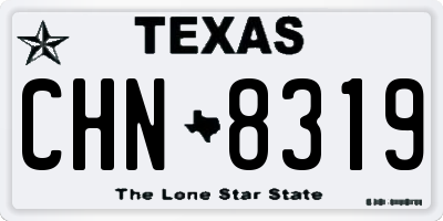 TX license plate CHN8319