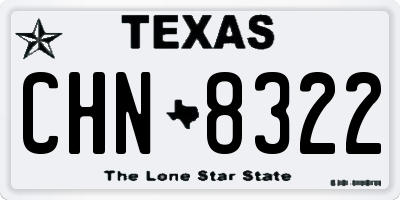 TX license plate CHN8322