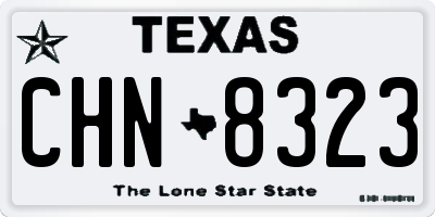 TX license plate CHN8323