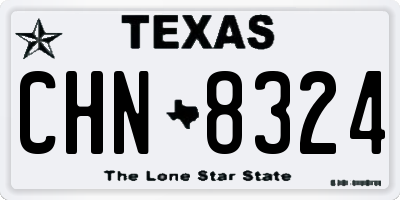 TX license plate CHN8324