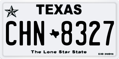 TX license plate CHN8327