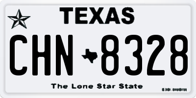 TX license plate CHN8328