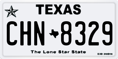 TX license plate CHN8329