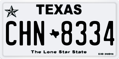 TX license plate CHN8334