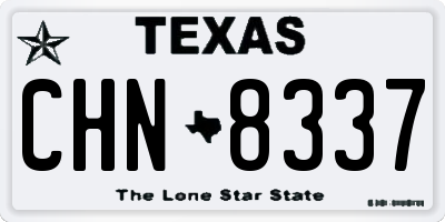 TX license plate CHN8337