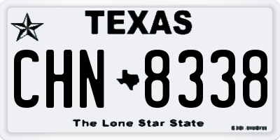 TX license plate CHN8338
