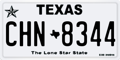 TX license plate CHN8344