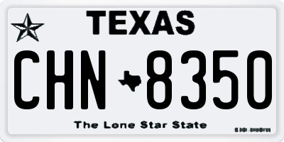 TX license plate CHN8350