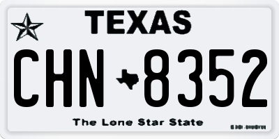 TX license plate CHN8352