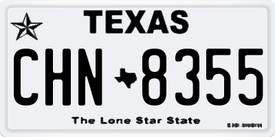 TX license plate CHN8355