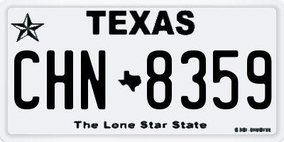 TX license plate CHN8359