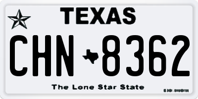 TX license plate CHN8362