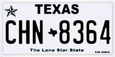 TX license plate CHN8364