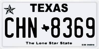 TX license plate CHN8369