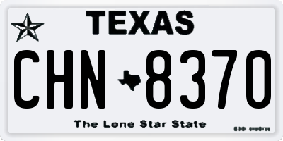 TX license plate CHN8370