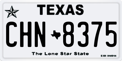 TX license plate CHN8375