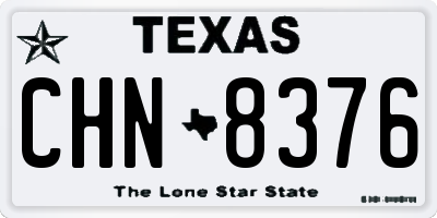 TX license plate CHN8376