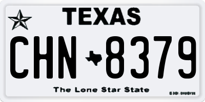 TX license plate CHN8379