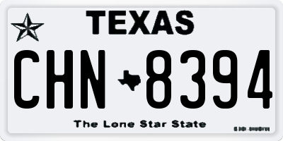 TX license plate CHN8394