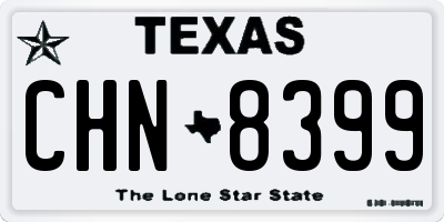TX license plate CHN8399