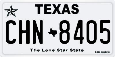 TX license plate CHN8405