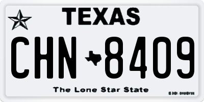 TX license plate CHN8409