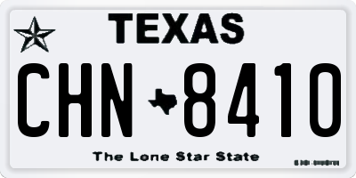 TX license plate CHN8410
