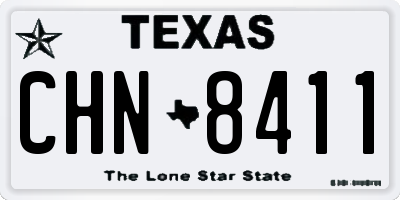TX license plate CHN8411