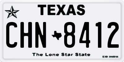 TX license plate CHN8412