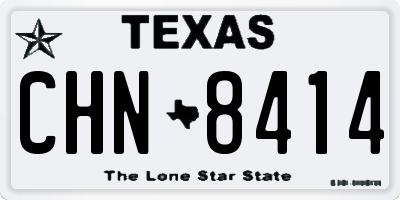 TX license plate CHN8414