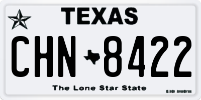 TX license plate CHN8422