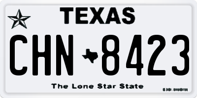 TX license plate CHN8423
