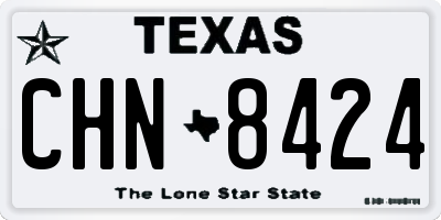 TX license plate CHN8424