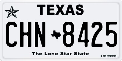 TX license plate CHN8425