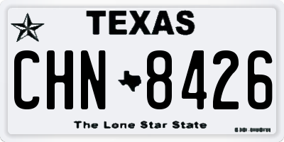 TX license plate CHN8426