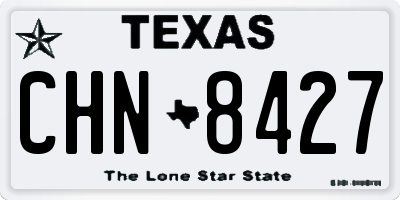TX license plate CHN8427
