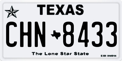 TX license plate CHN8433
