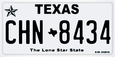 TX license plate CHN8434