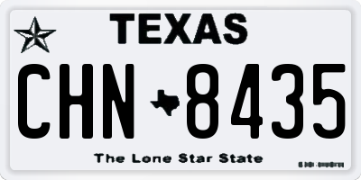TX license plate CHN8435