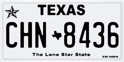 TX license plate CHN8436