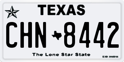 TX license plate CHN8442