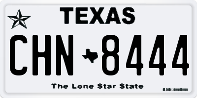 TX license plate CHN8444