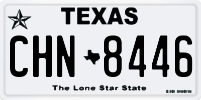 TX license plate CHN8446