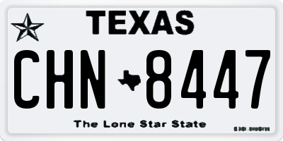 TX license plate CHN8447