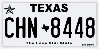 TX license plate CHN8448