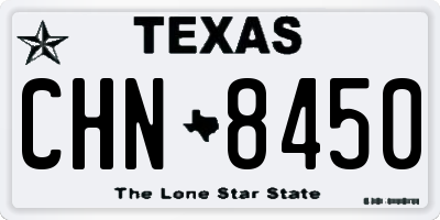 TX license plate CHN8450