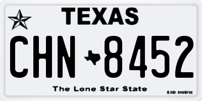 TX license plate CHN8452