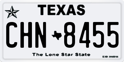 TX license plate CHN8455